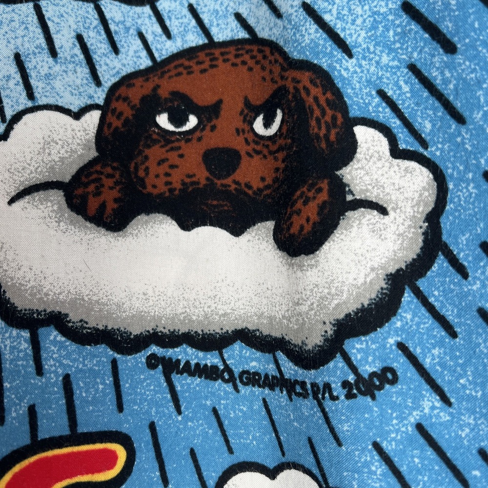 Mambo Loud Hawaiian Shirt Mens S Dog Puppy VTG Y2K 90s Festival by Reg Mombasaa - Picture 7 of 11